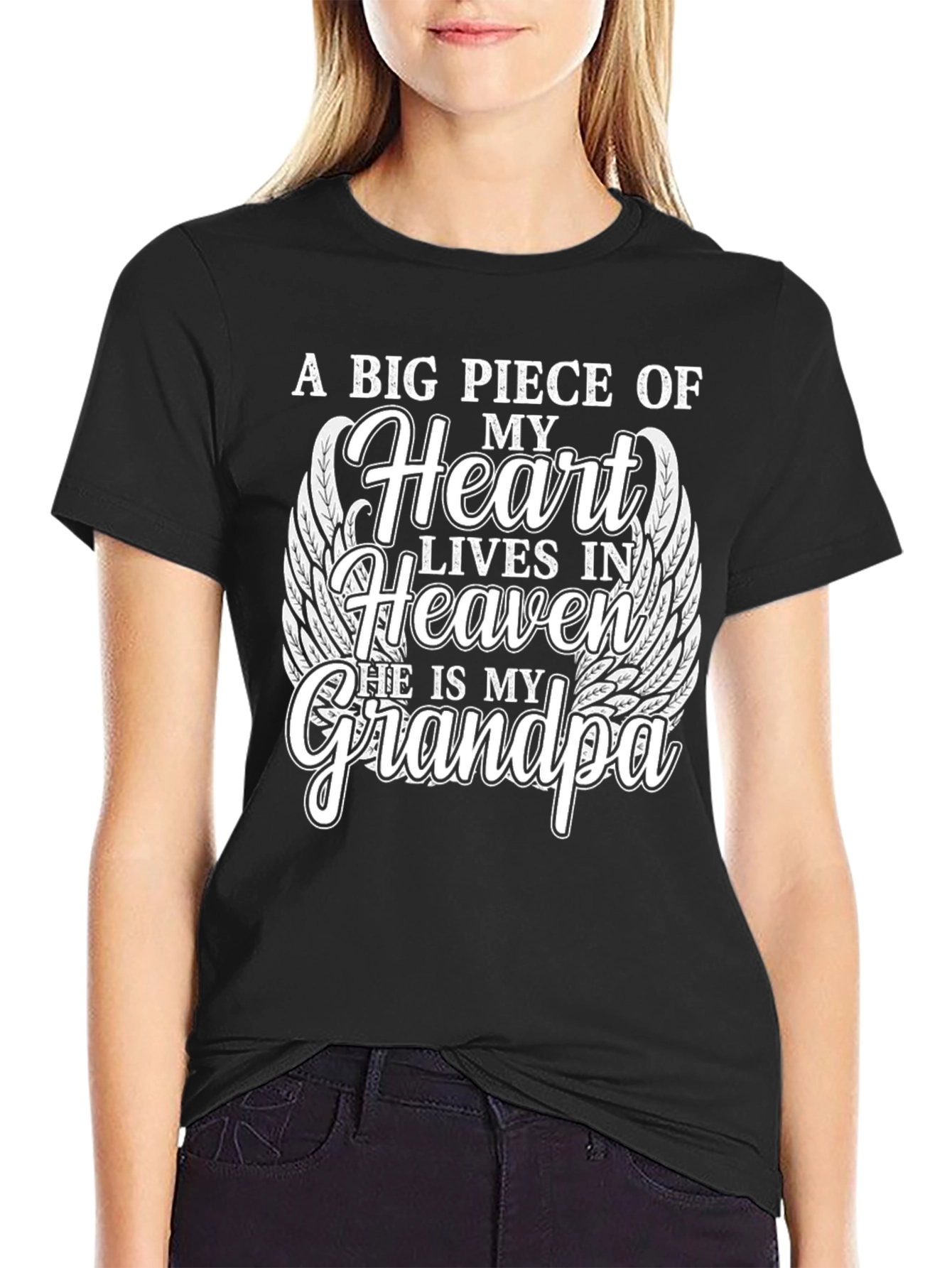 Grandpa Heaven Memorial T-Shirt