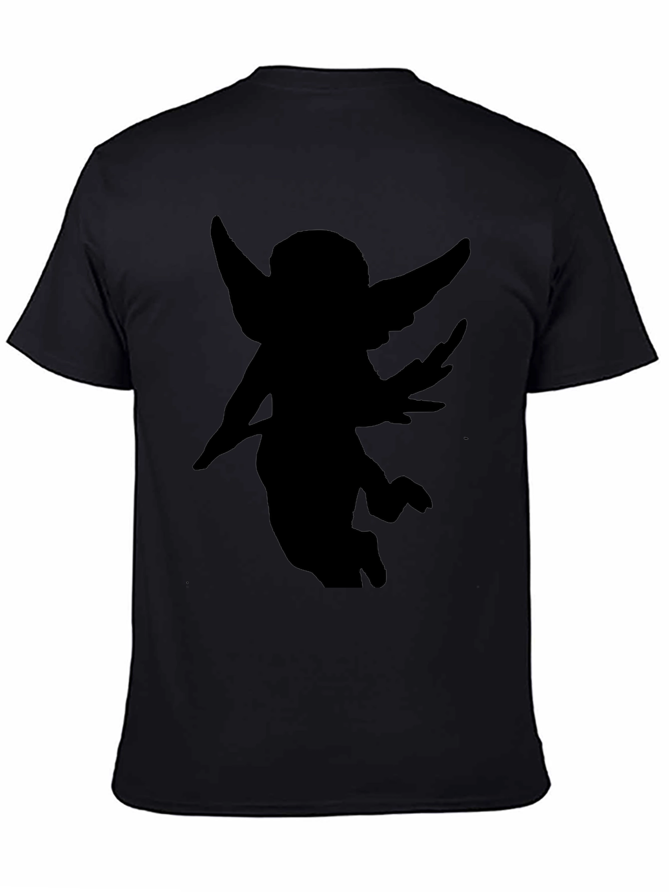 Angel Silhouette Black T-Shirt