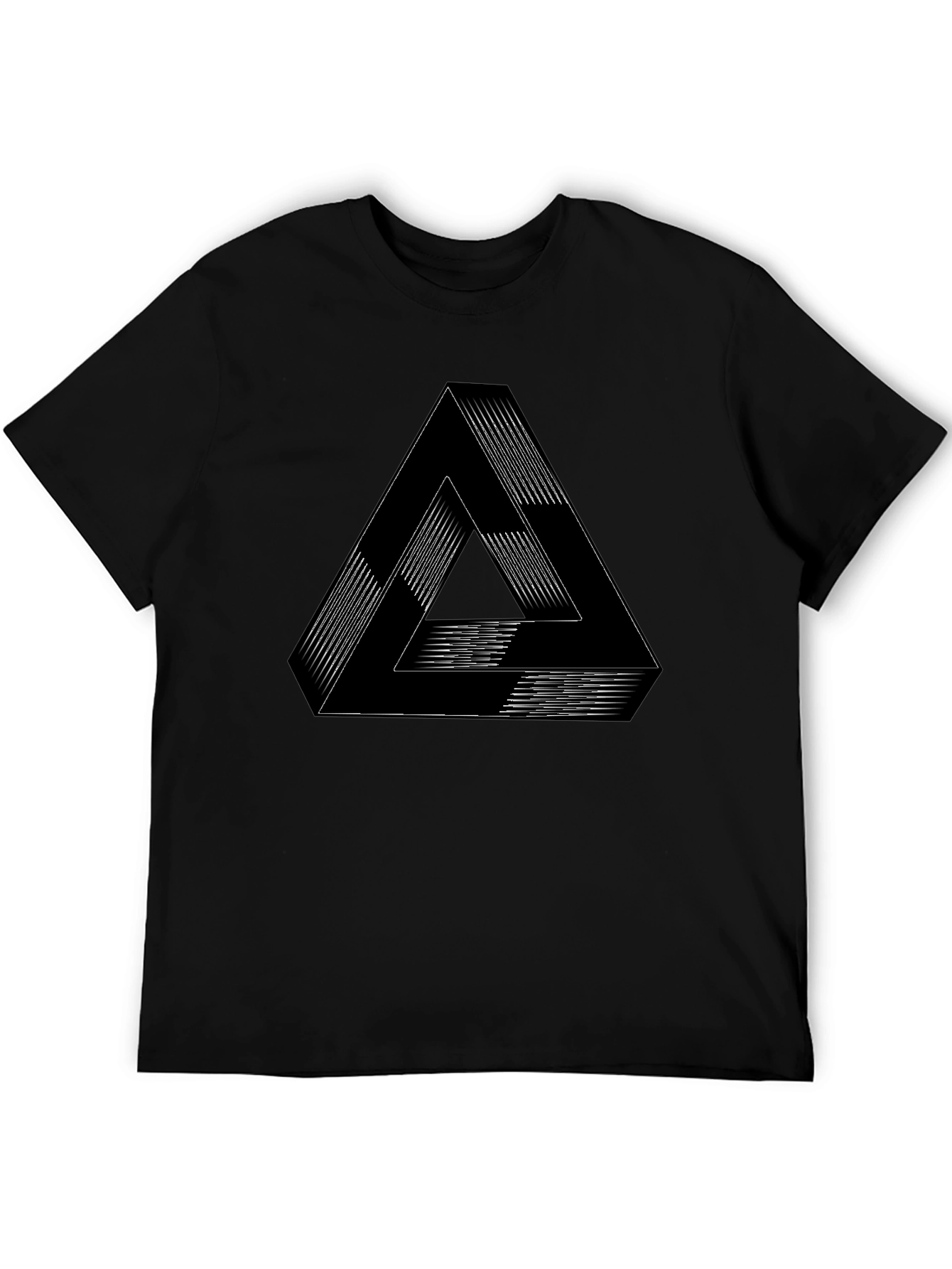 Optical Illusion Triangle Graphic Tee