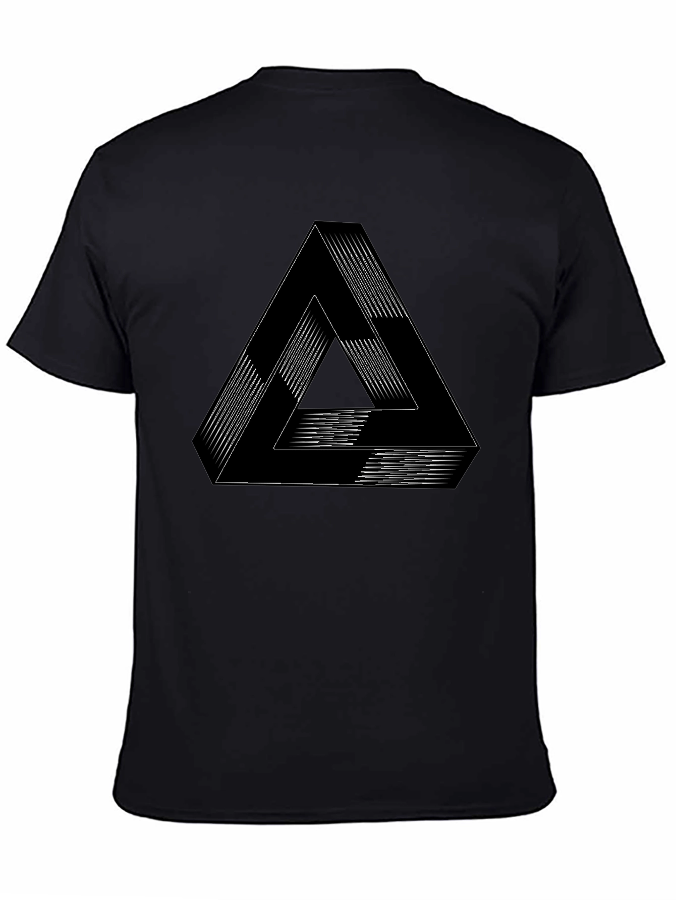 Optical Illusion Triangle Graphic Tee
