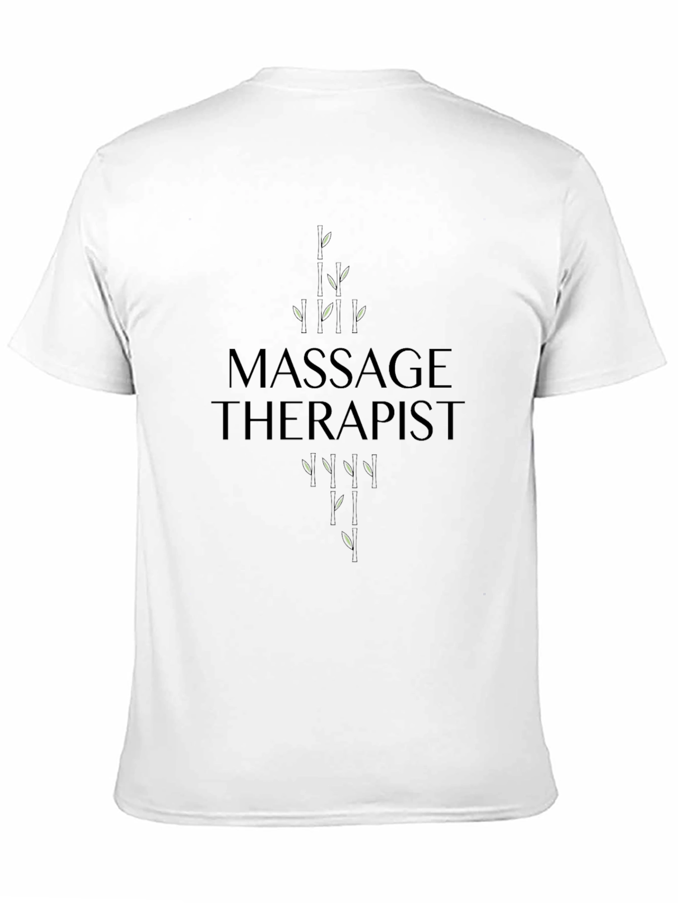 Massage Therapist Bamboo Design T-Shirt