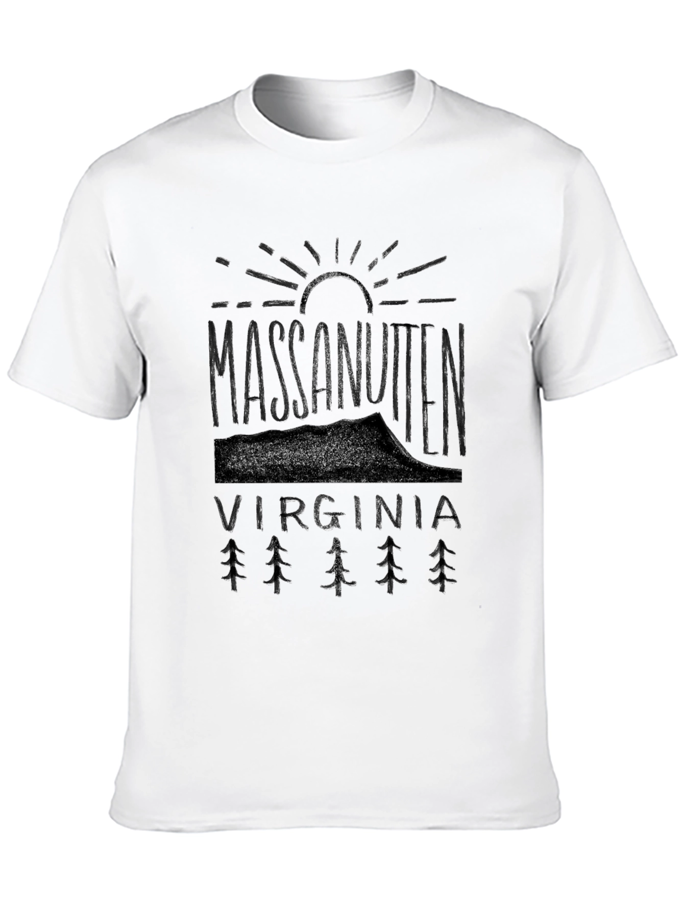 Massenutten Virginia Graphic Tee - Black