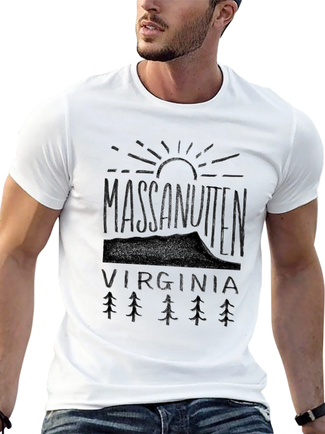 Massenutten Virginia Graphic Tee - Black