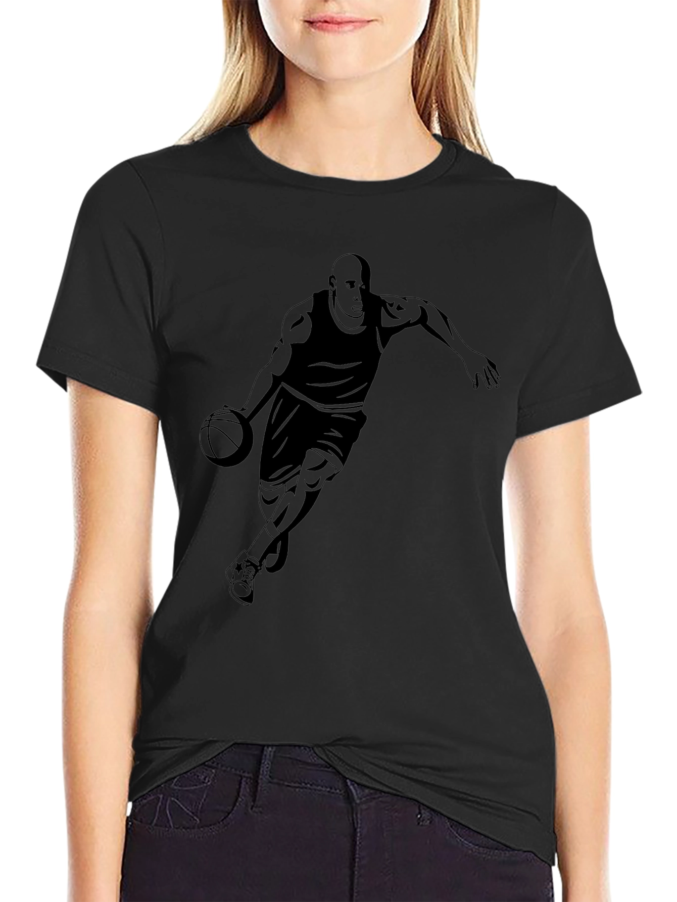 Basketball Player Graphic T-Shirt