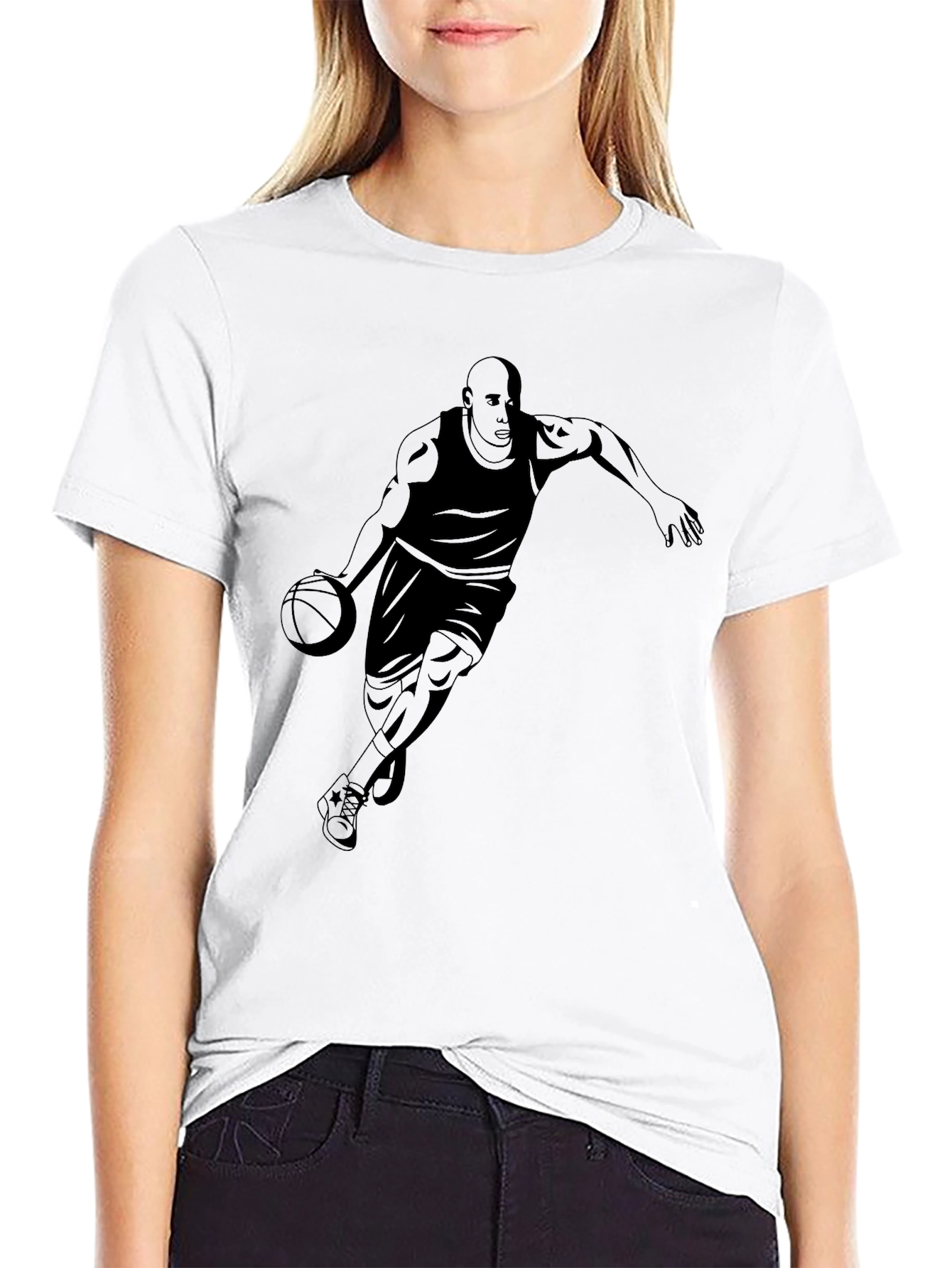 Basketball Player Graphic T-Shirt