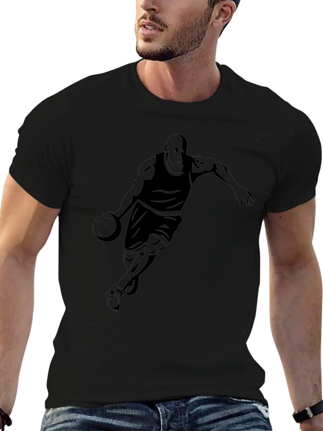 Basketball Player Graphic T-Shirt