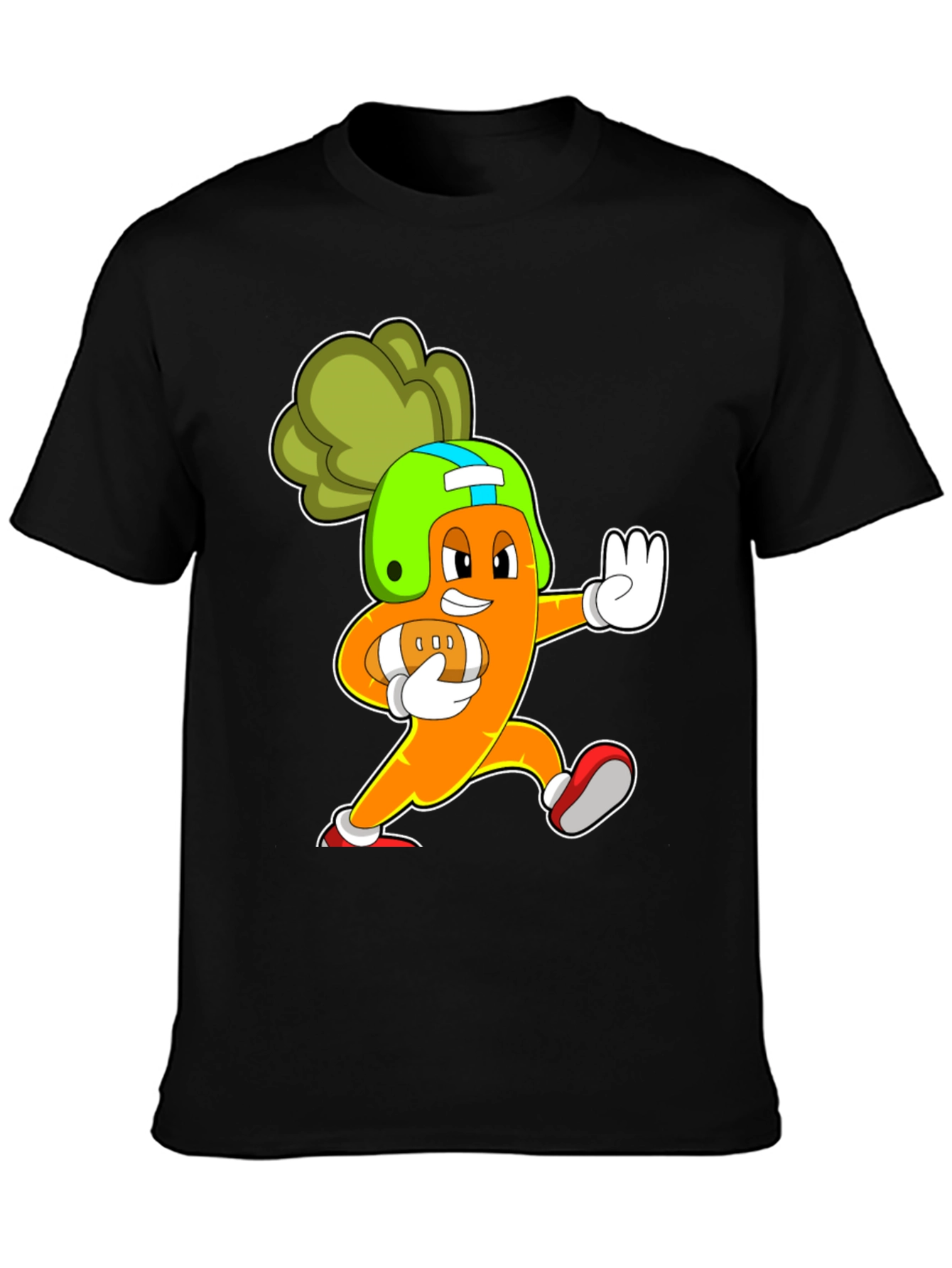 Carrot Football Player T-Shirt - Sports Humor