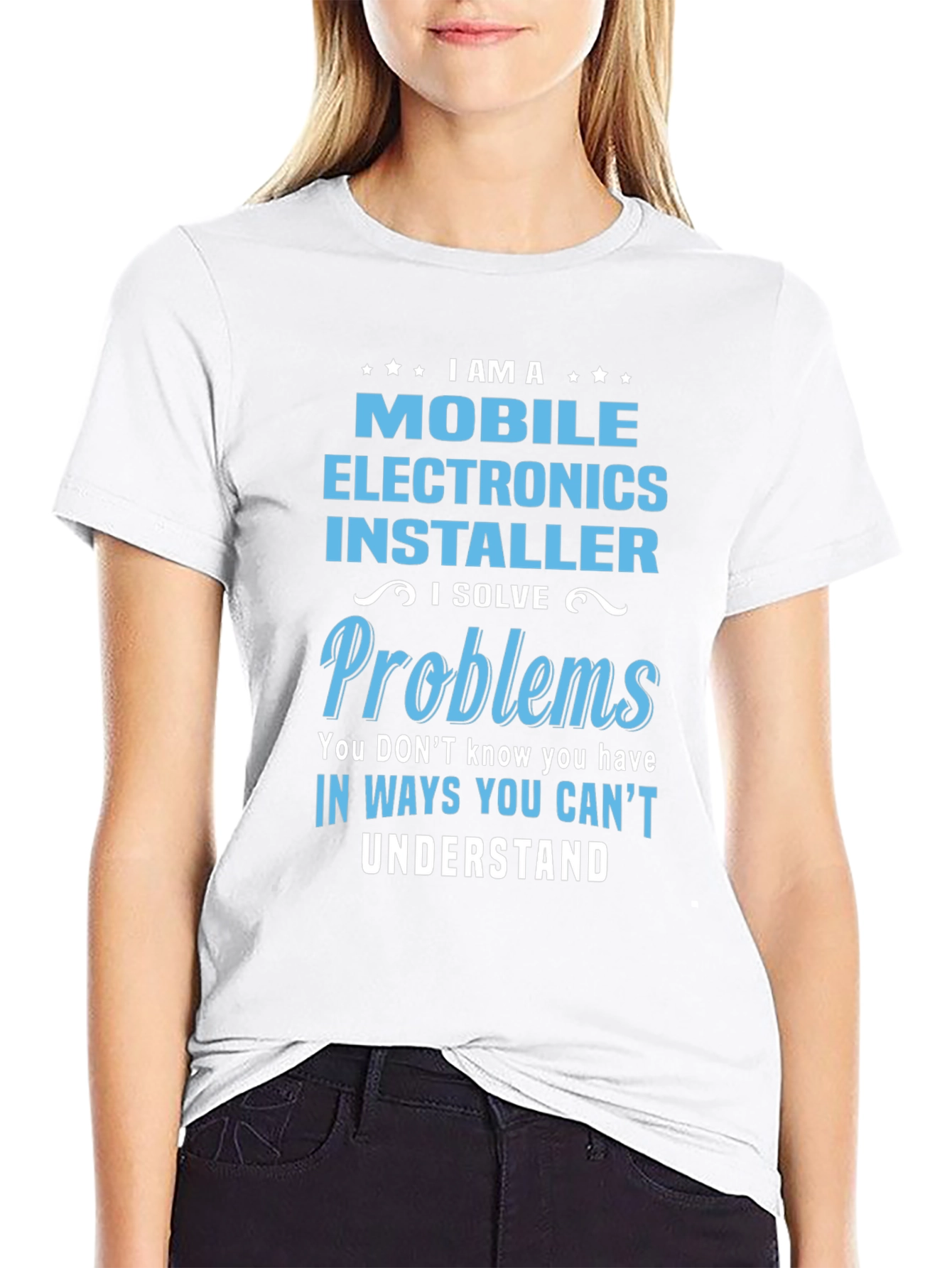 Mobile Electronics Installer T-Shirt: Problem Solver Tee