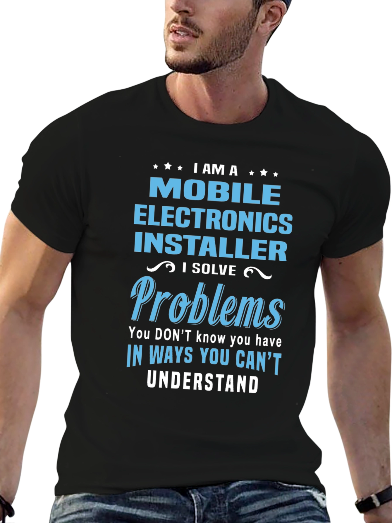 Mobile Electronics Installer T-Shirt: Problem Solver Tee