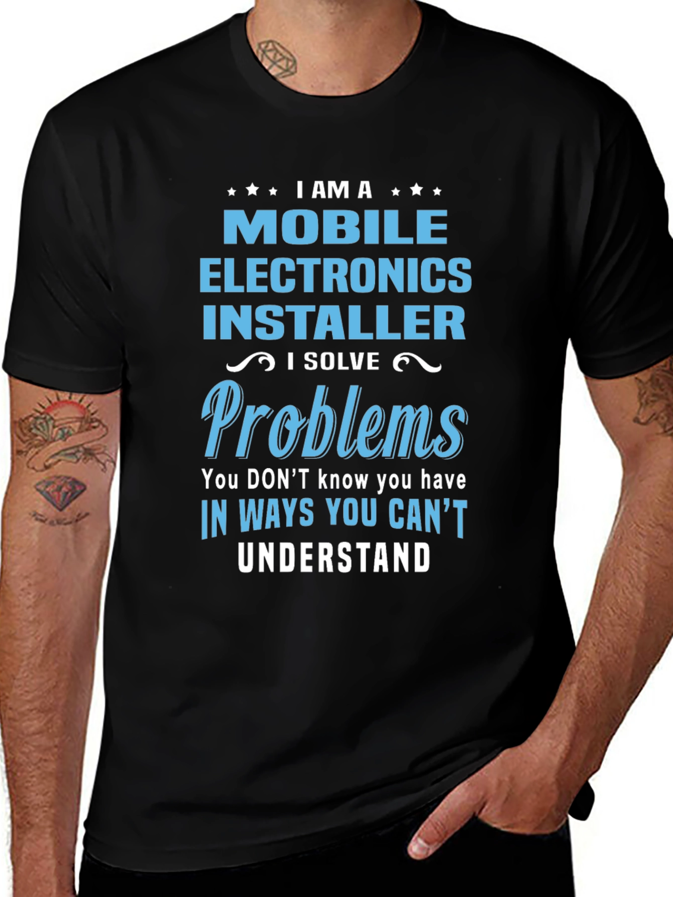 Mobile Electronics Installer T-Shirt: Problem Solver Tee