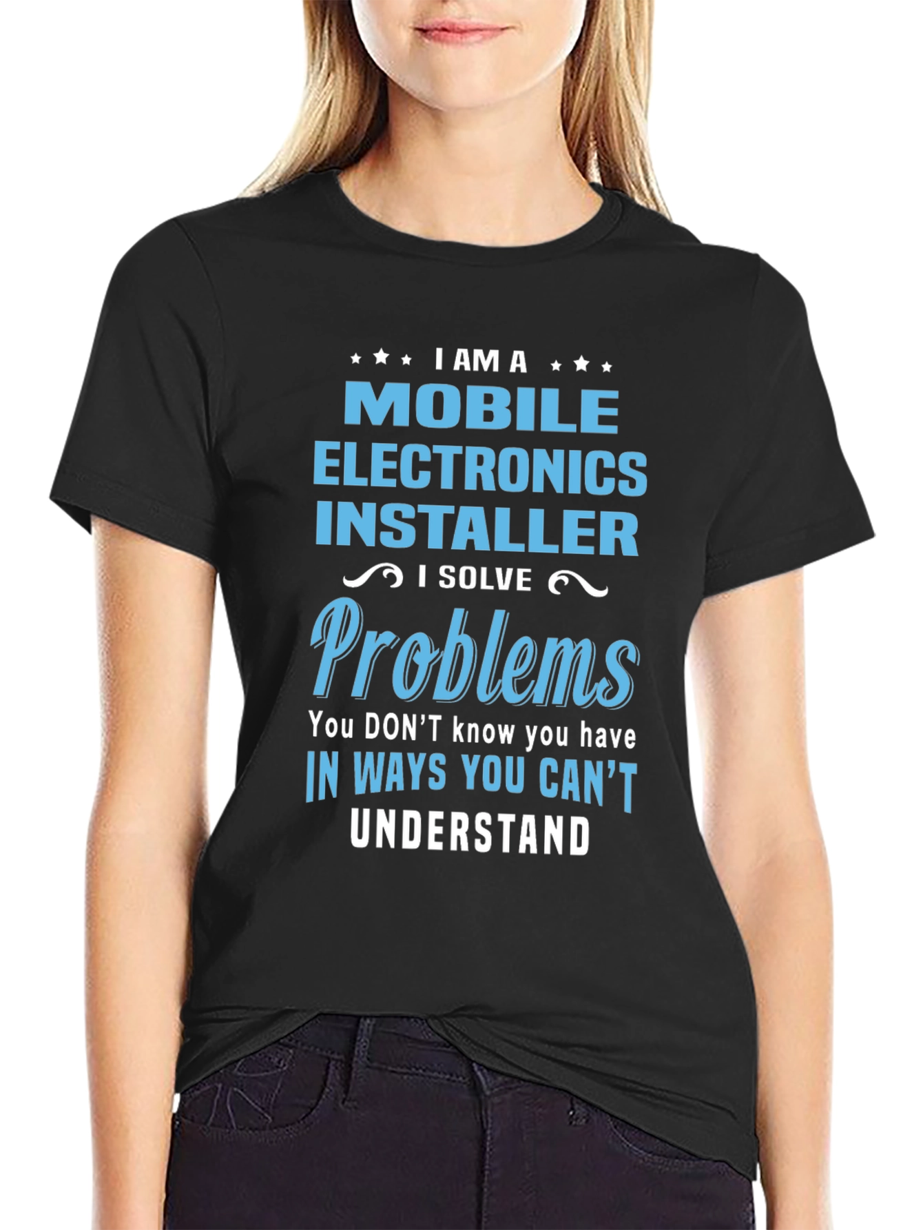 Mobile Electronics Installer T-Shirt: Problem Solver Tee