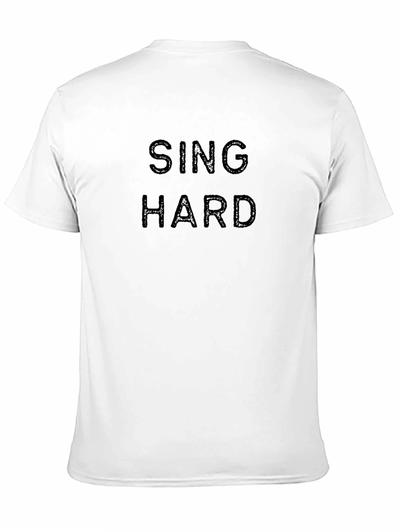 Sing Hard Black Graphic T-Shirt