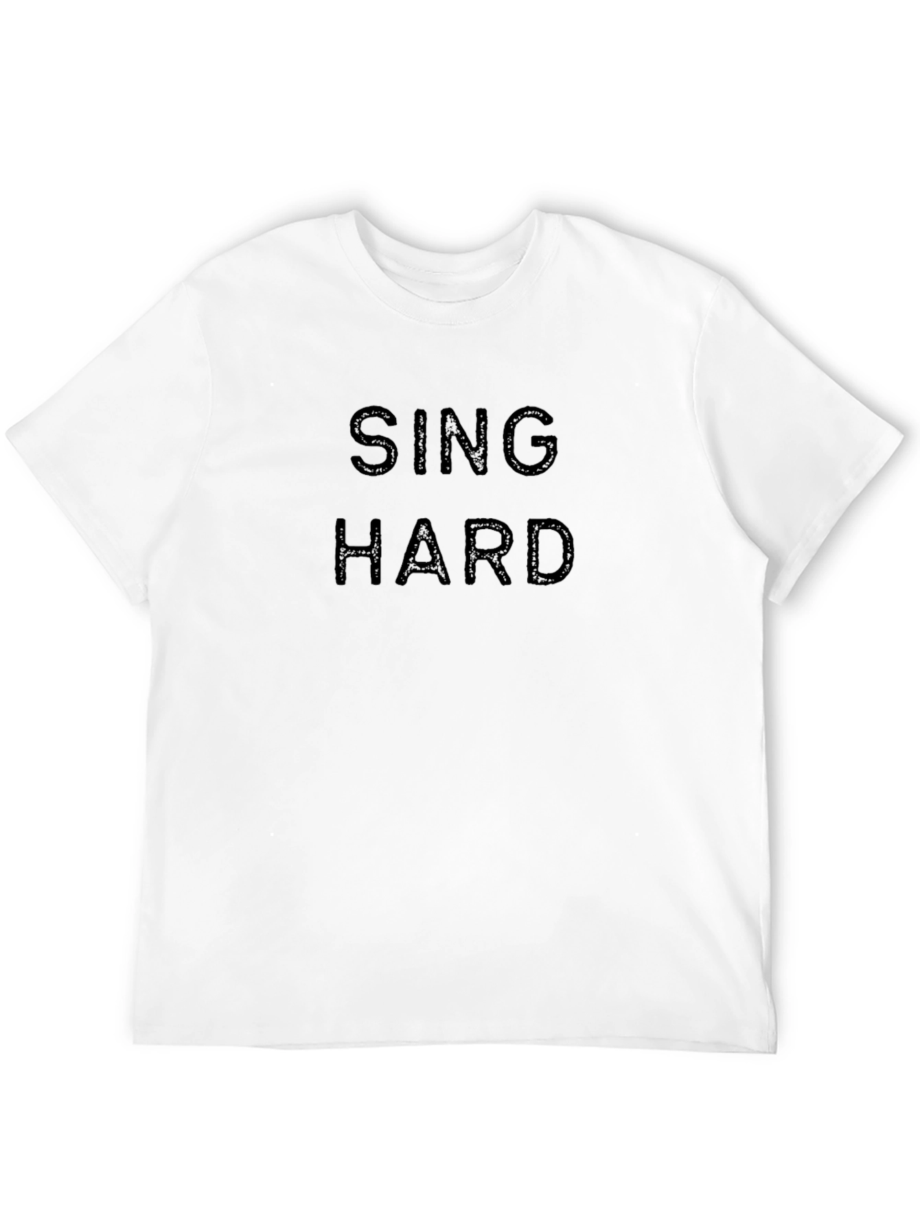 Sing Hard Black Graphic T-Shirt