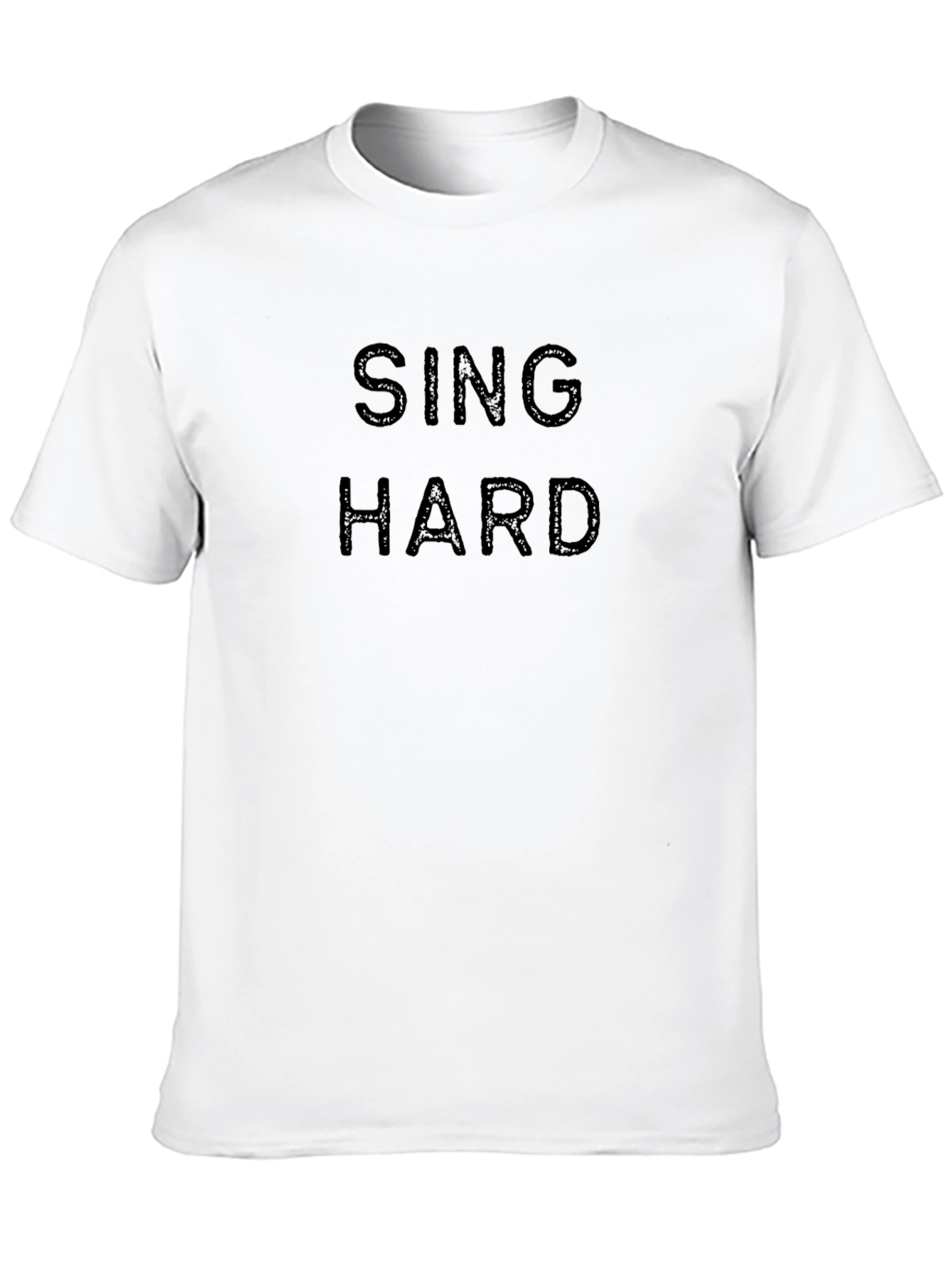 Sing Hard Black Graphic T-Shirt