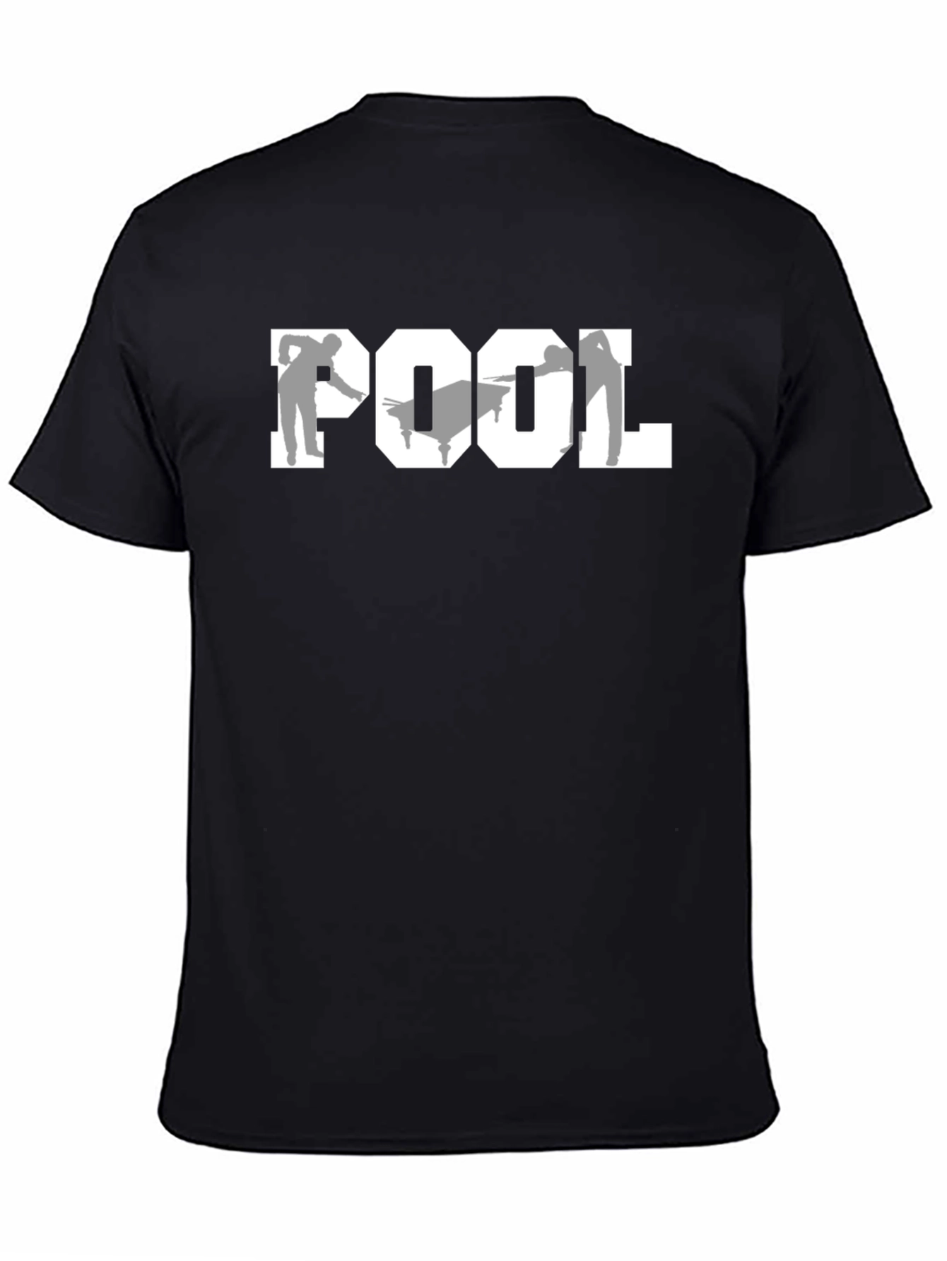 Pool Player Graphic Tee - Stylish Black T-Shirt