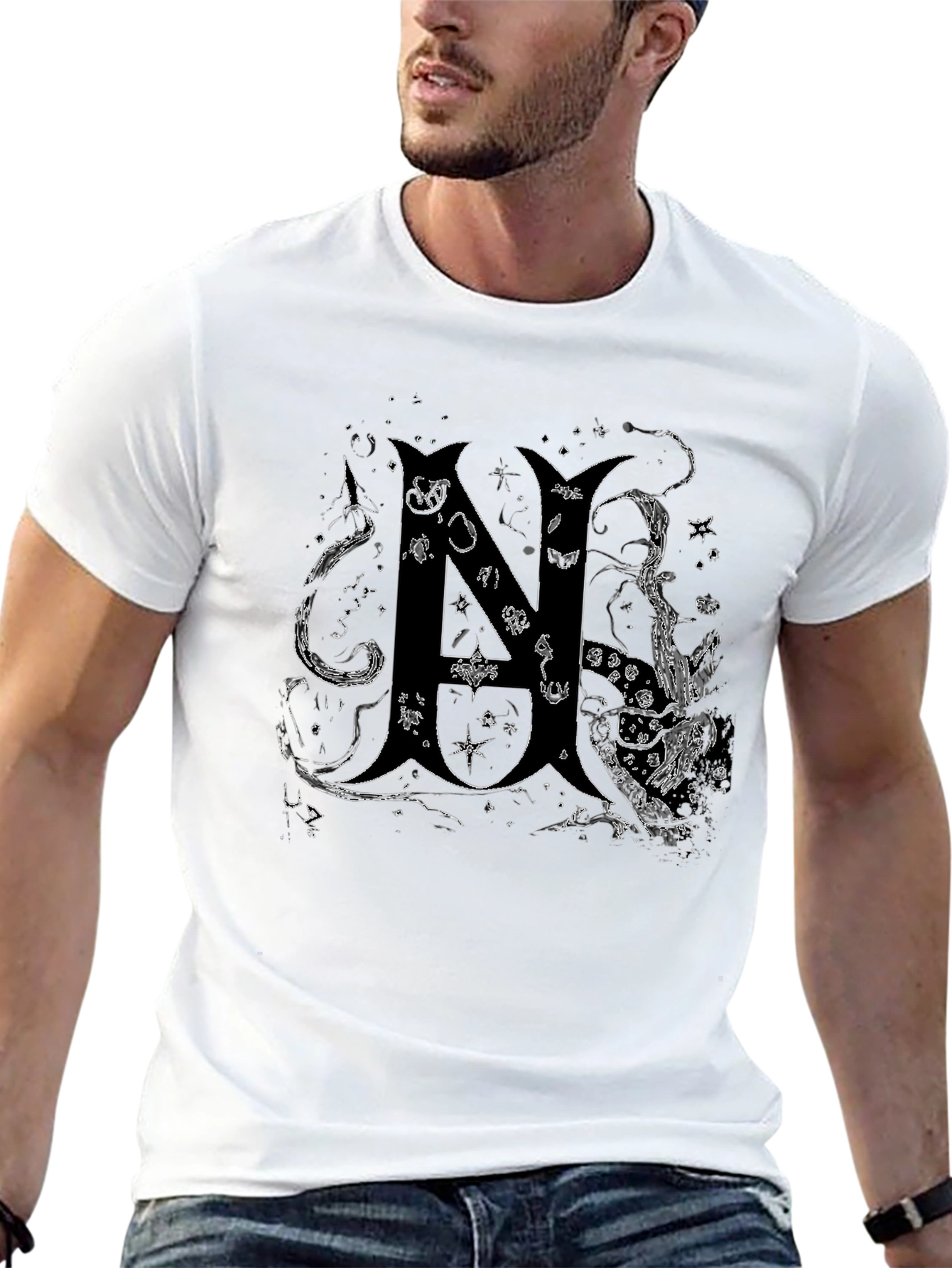 Mystical M Graphic Black T-Shirt