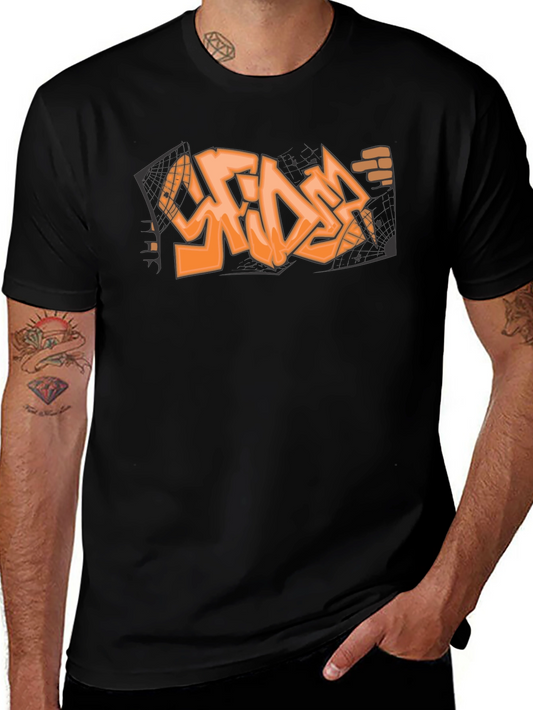 Graffiti Design Black T-Shirt