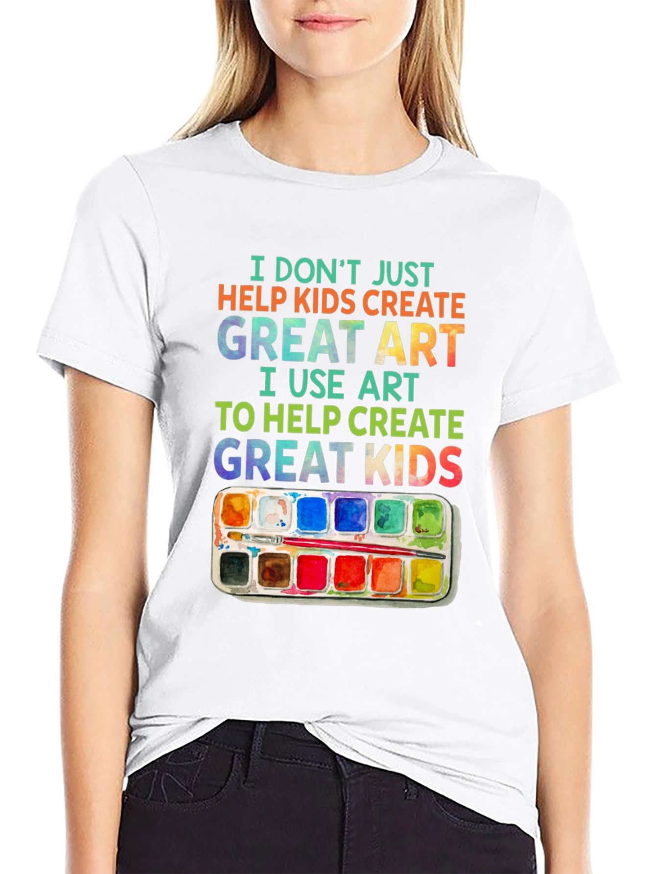 Artist Teach Great Kids Graphic T-Shirt