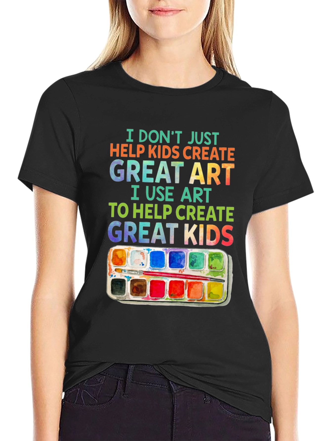 Artist Teach Great Kids Graphic T-Shirt