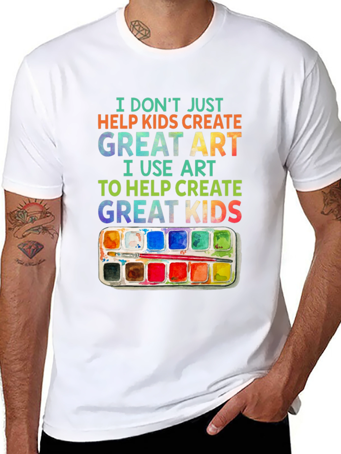 Artist Teach Great Kids Graphic T-Shirt