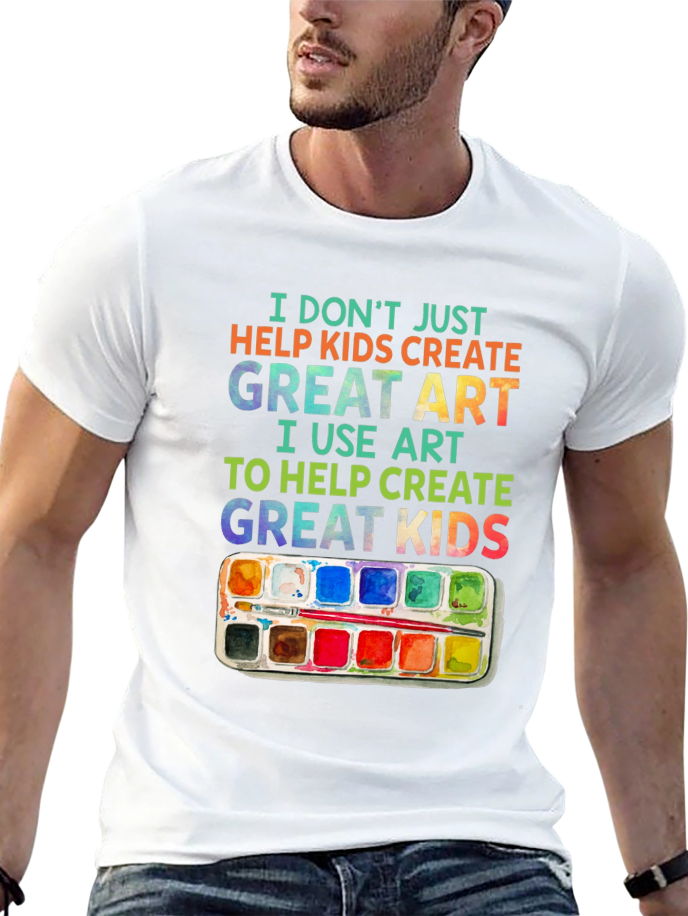 Artist Teach Great Kids Graphic T-Shirt