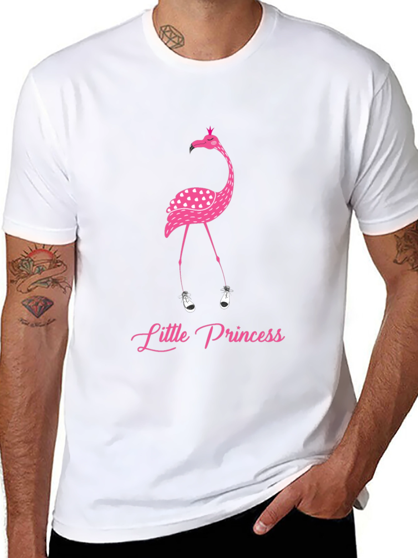 Flamingo Princess Graphic T-Shirt