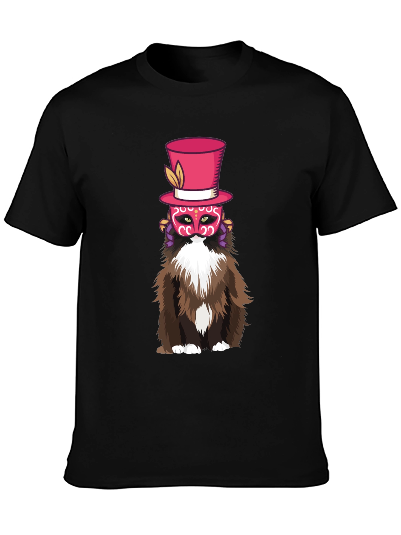 Top Hat Cat Graphic Tee