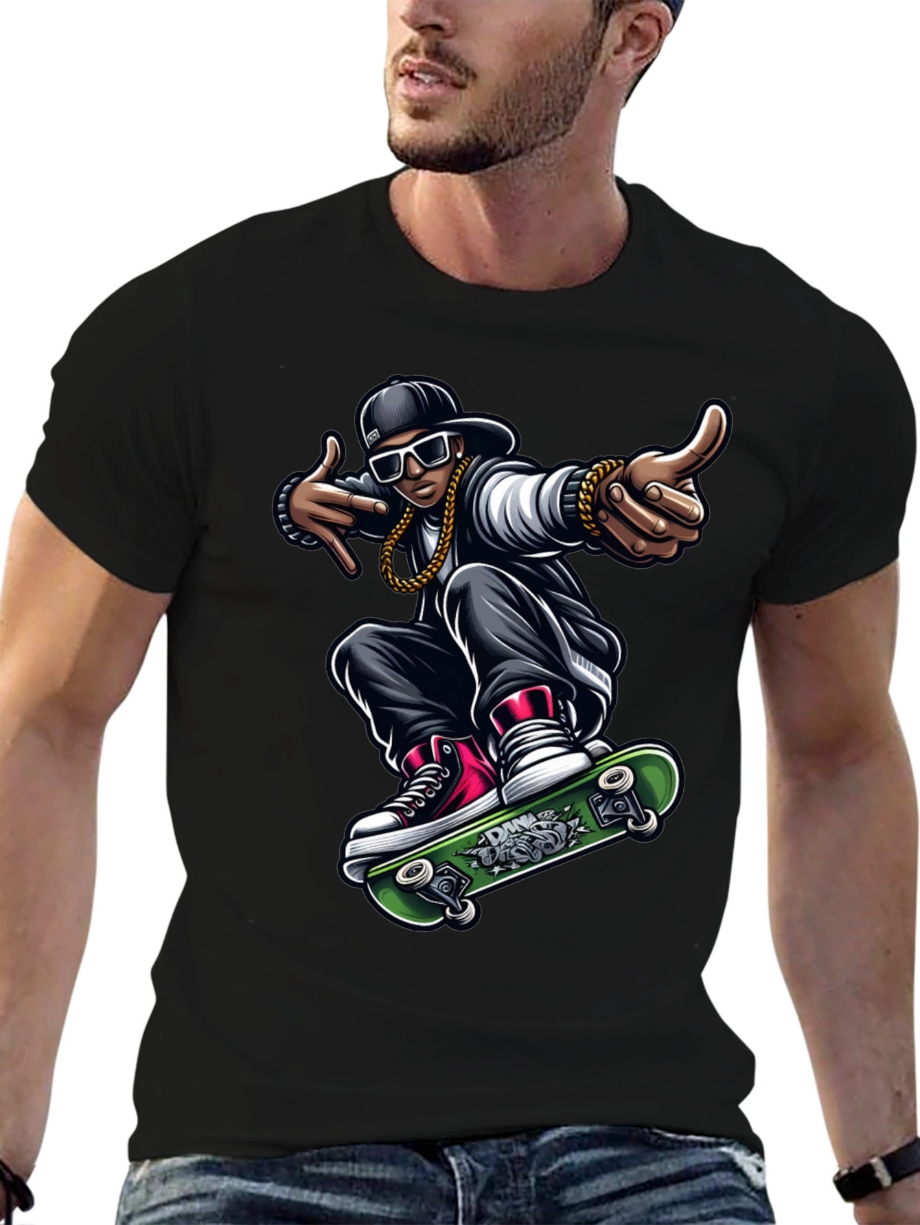 Skater T-Shirt - Cool Graphic Tee