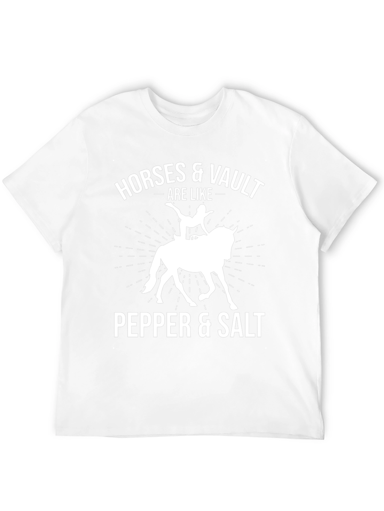 Horses & Vault T-Shirt: Pepper & Salt