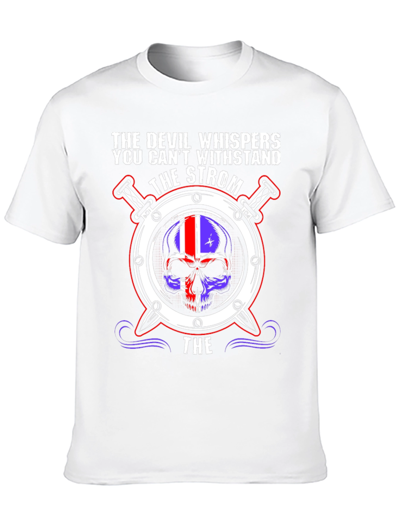 Strom Skull T-Shirt - Devil Whispers Graphic Tee