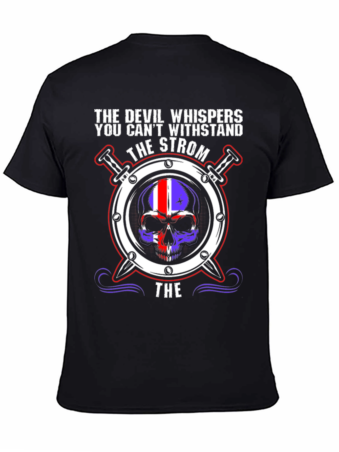 Strom Skull T-Shirt - Devil Whispers Graphic Tee