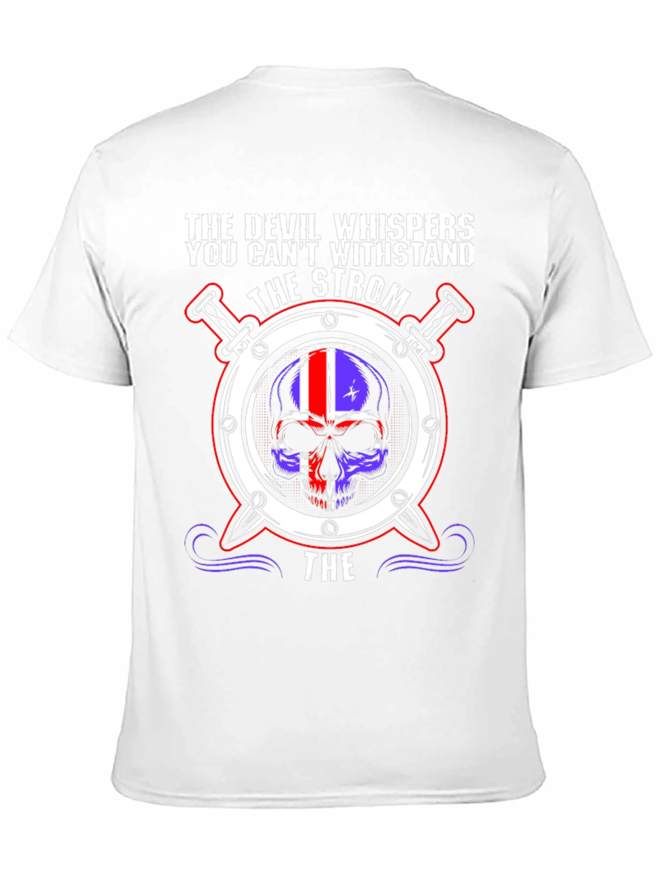 Strom Skull T-Shirt - Devil Whispers Graphic Tee