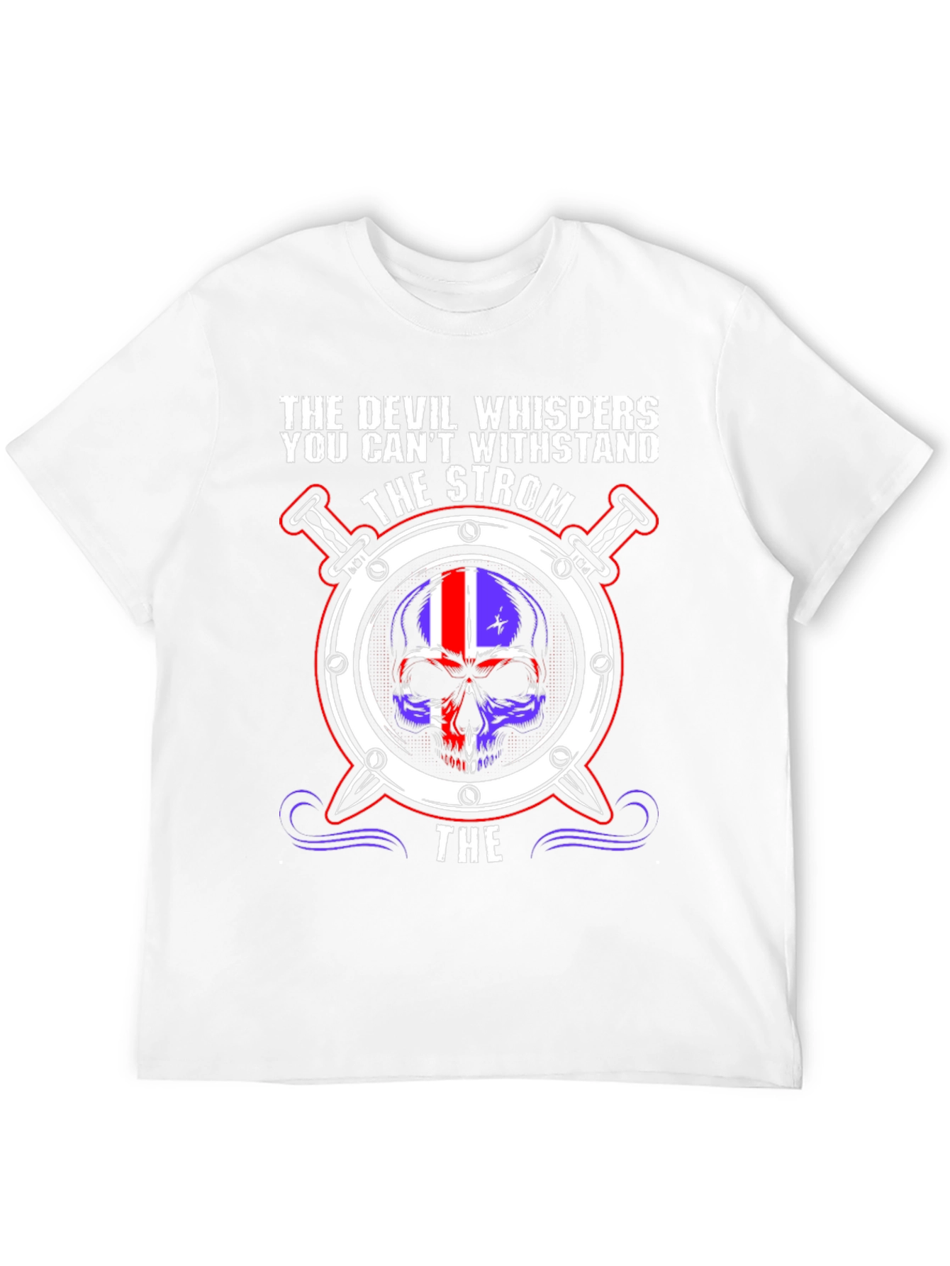Strom Skull T-Shirt - Devil Whispers Graphic Tee