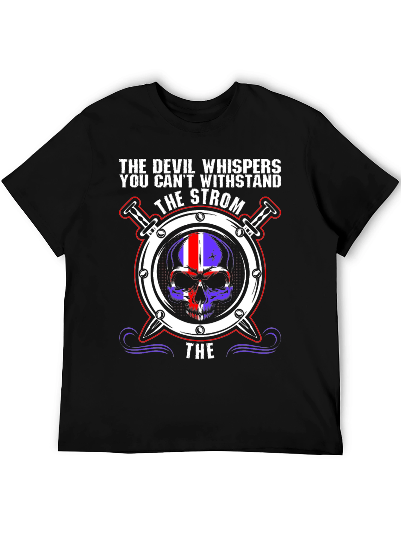 Strom Skull T-Shirt - Devil Whispers Graphic Tee