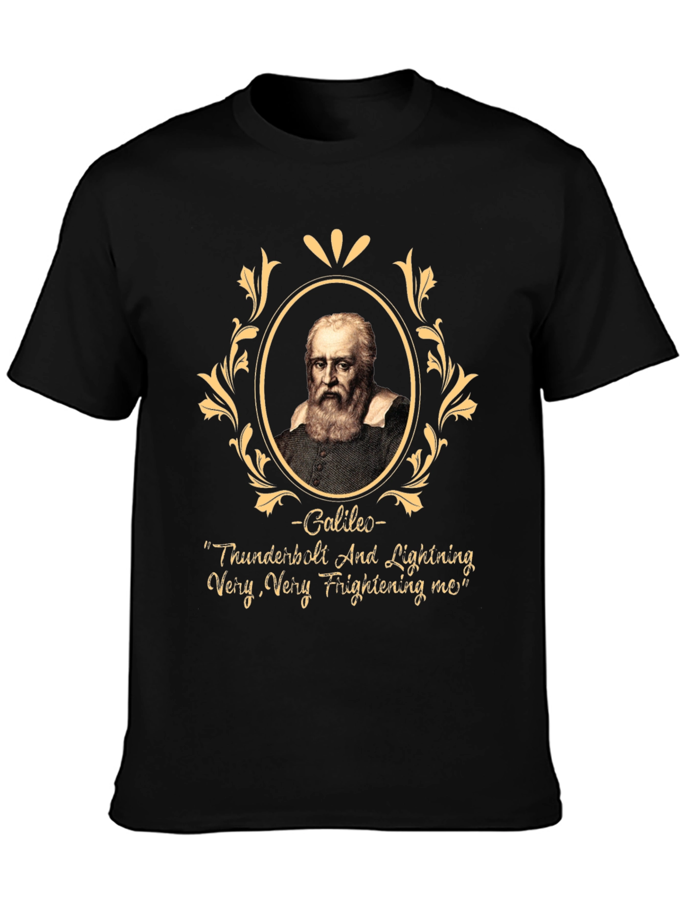 Galileo T-Shirt Thunderbolt and Lightning Funny Music Tee
