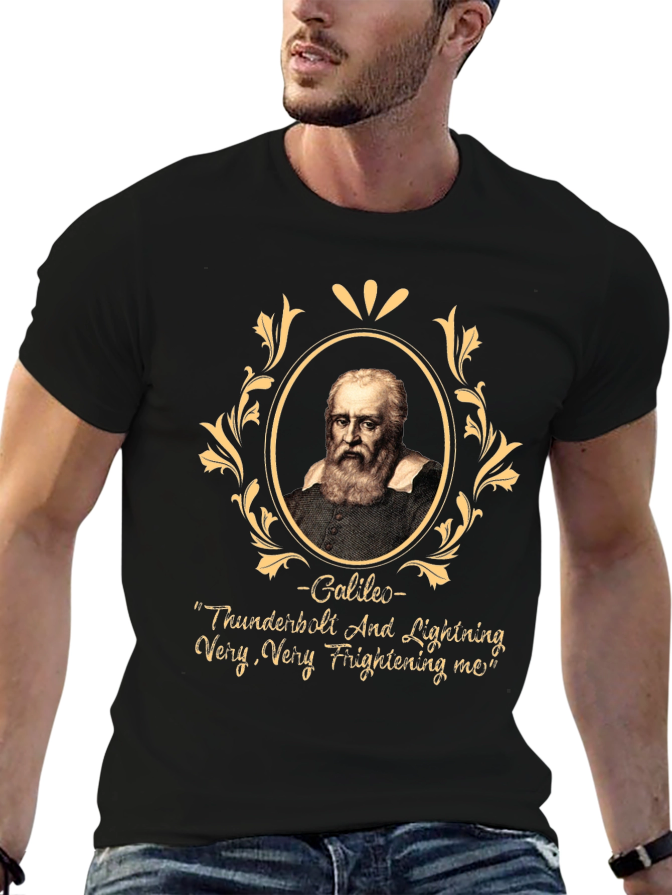 Galileo T-Shirt Thunderbolt and Lightning Funny Music Tee