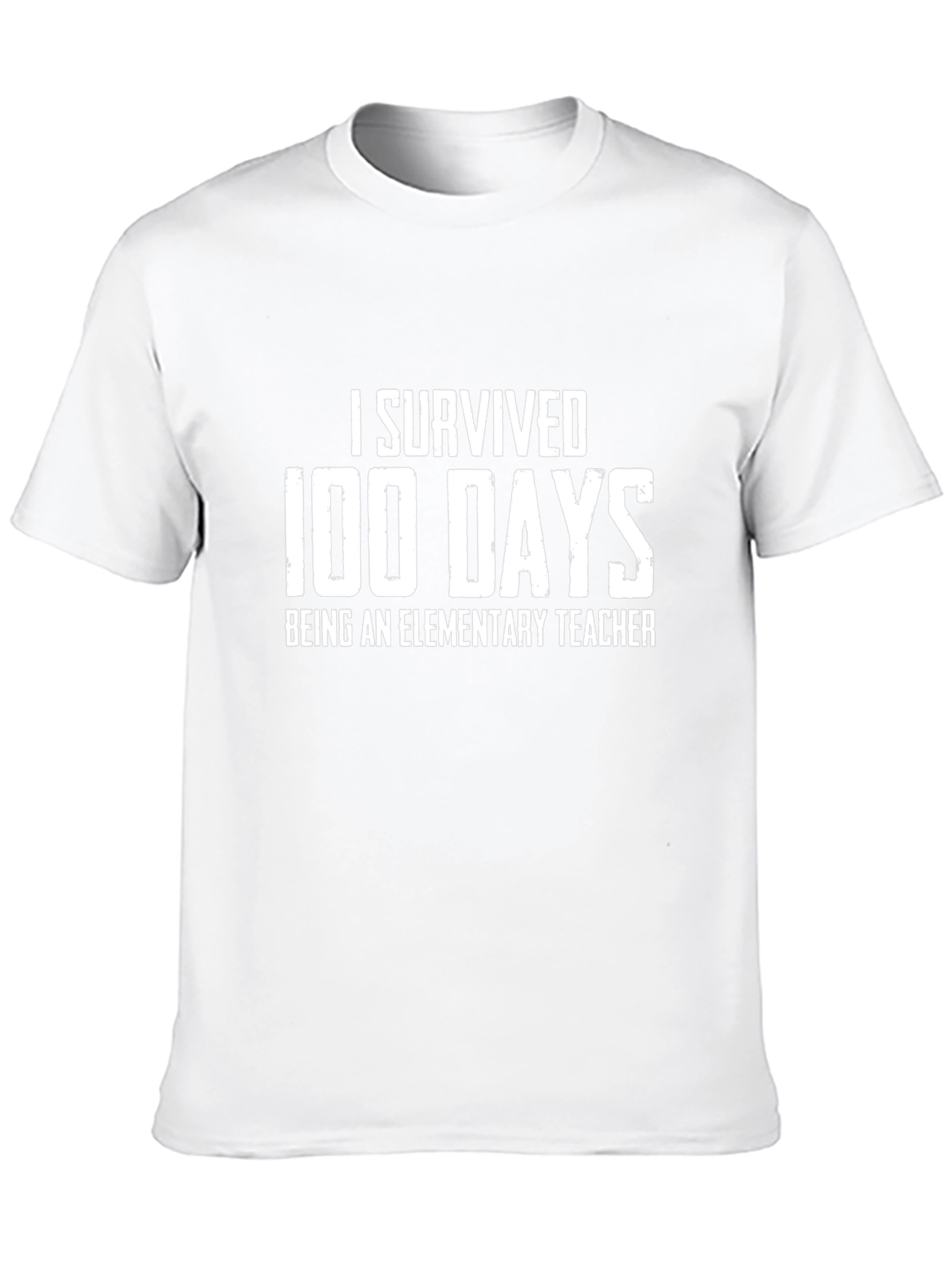 I Survived 100 Days Elementary Teacher T-Shirt