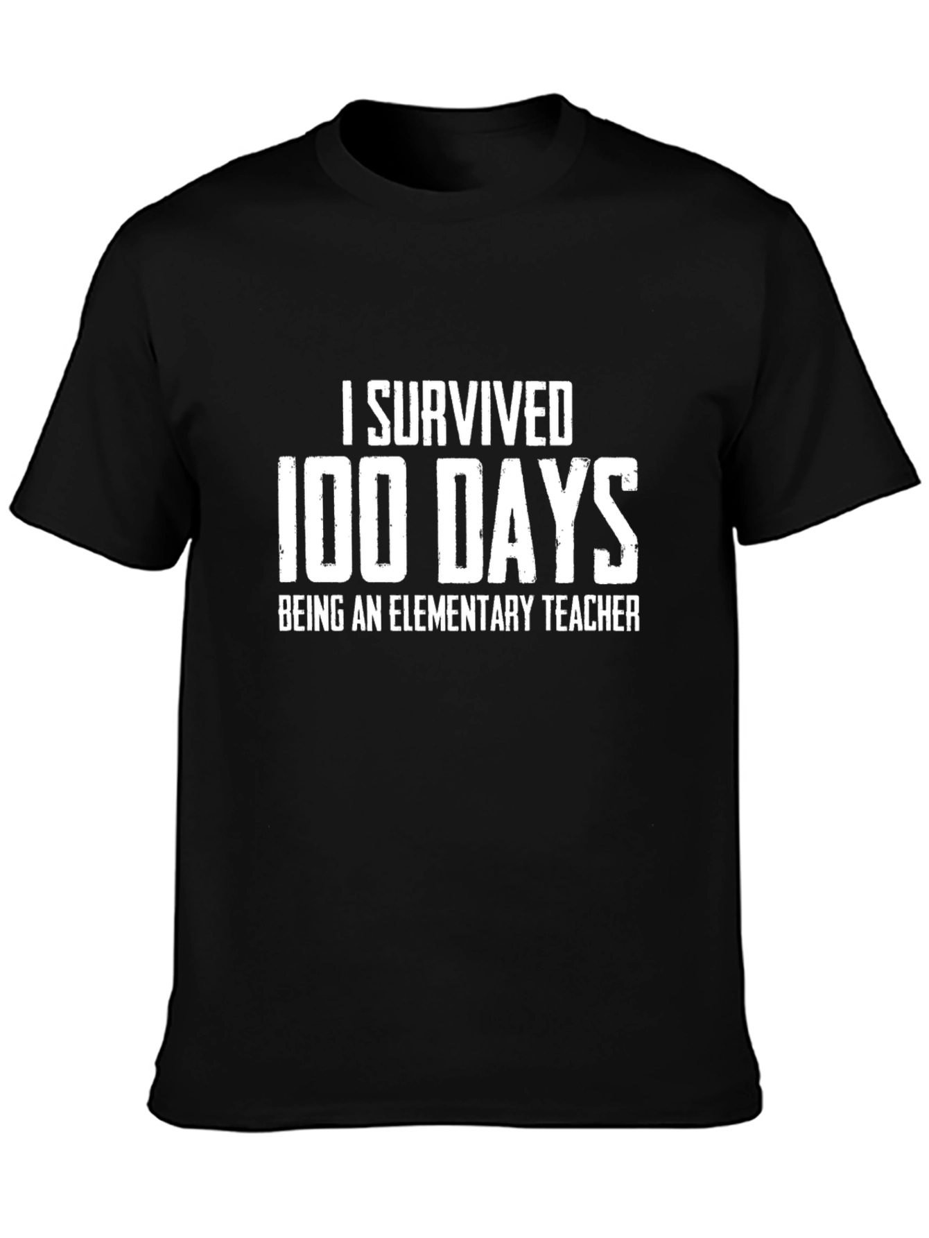 I Survived 100 Days Elementary Teacher T-Shirt