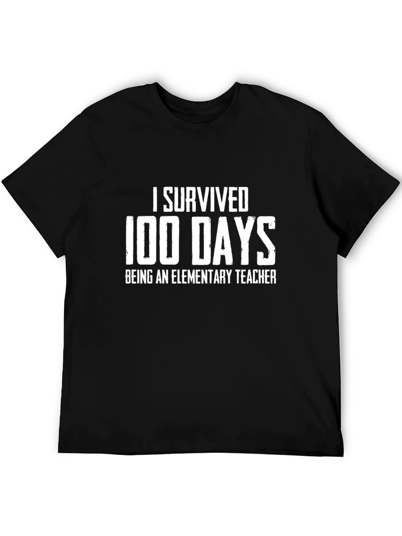 I Survived 100 Days Elementary Teacher T-Shirt