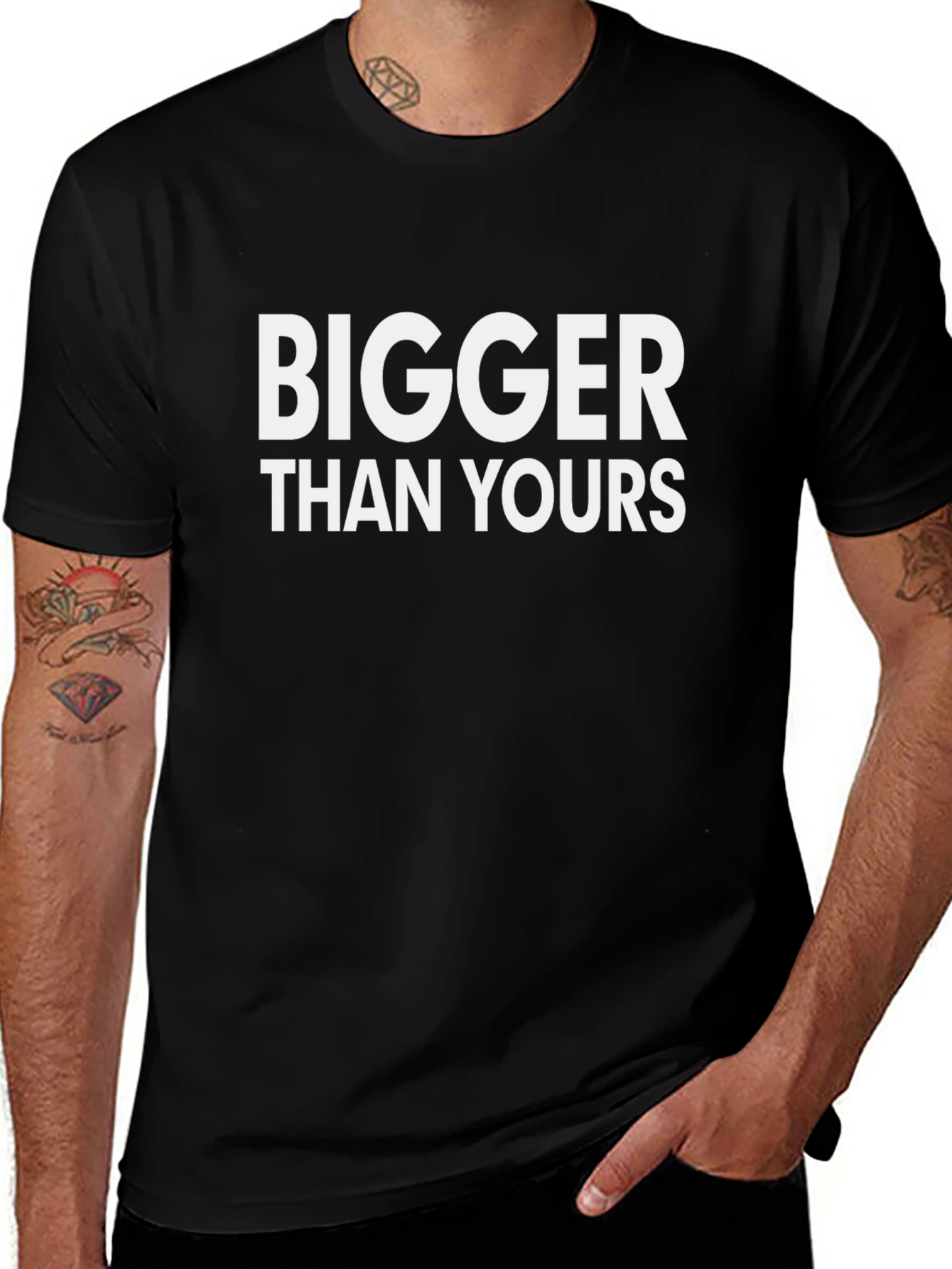 Bigger Than Yours Graphic Tee - Bold Statement T-Shirt