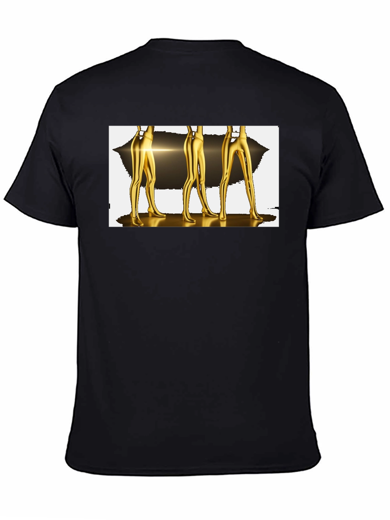 Abstract Gold Legs Graphic T-Shirt