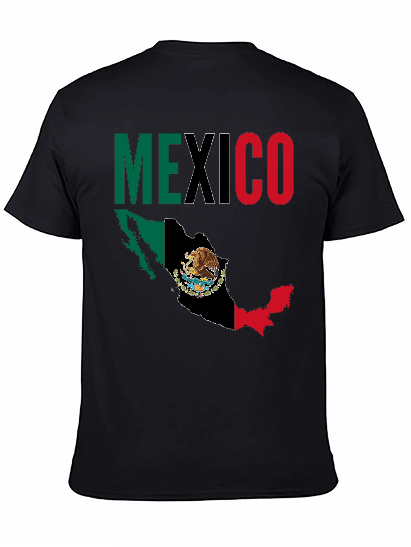 Mexico Flag Map Graphic T-Shirt
