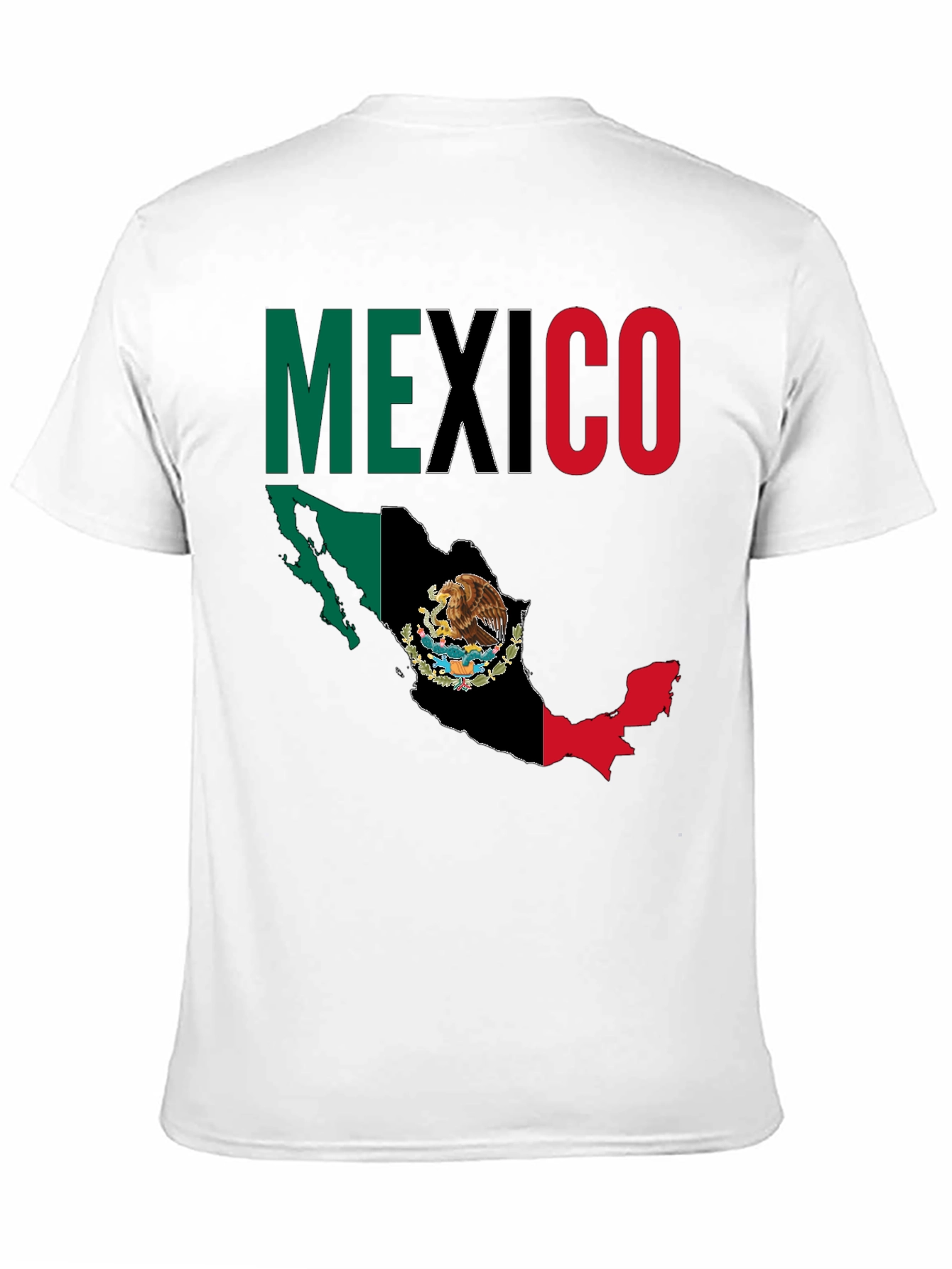 Mexico Flag Map Graphic T-Shirt
