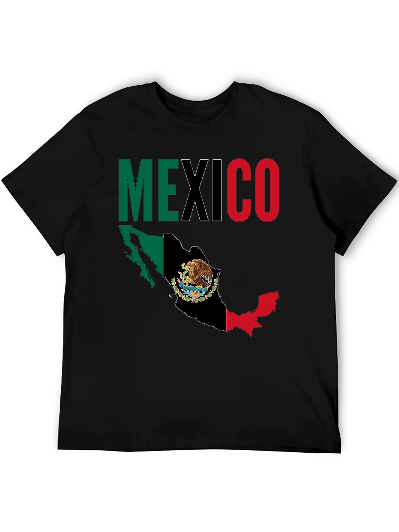 Mexico Flag Map Graphic T-Shirt