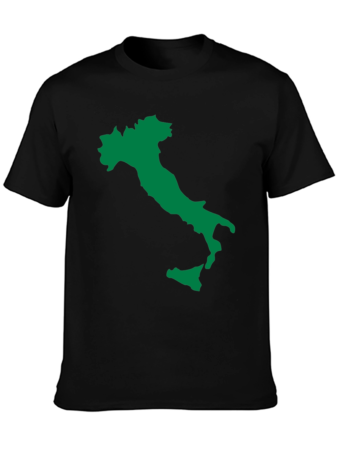 Italy Map Graphic Tee - Black