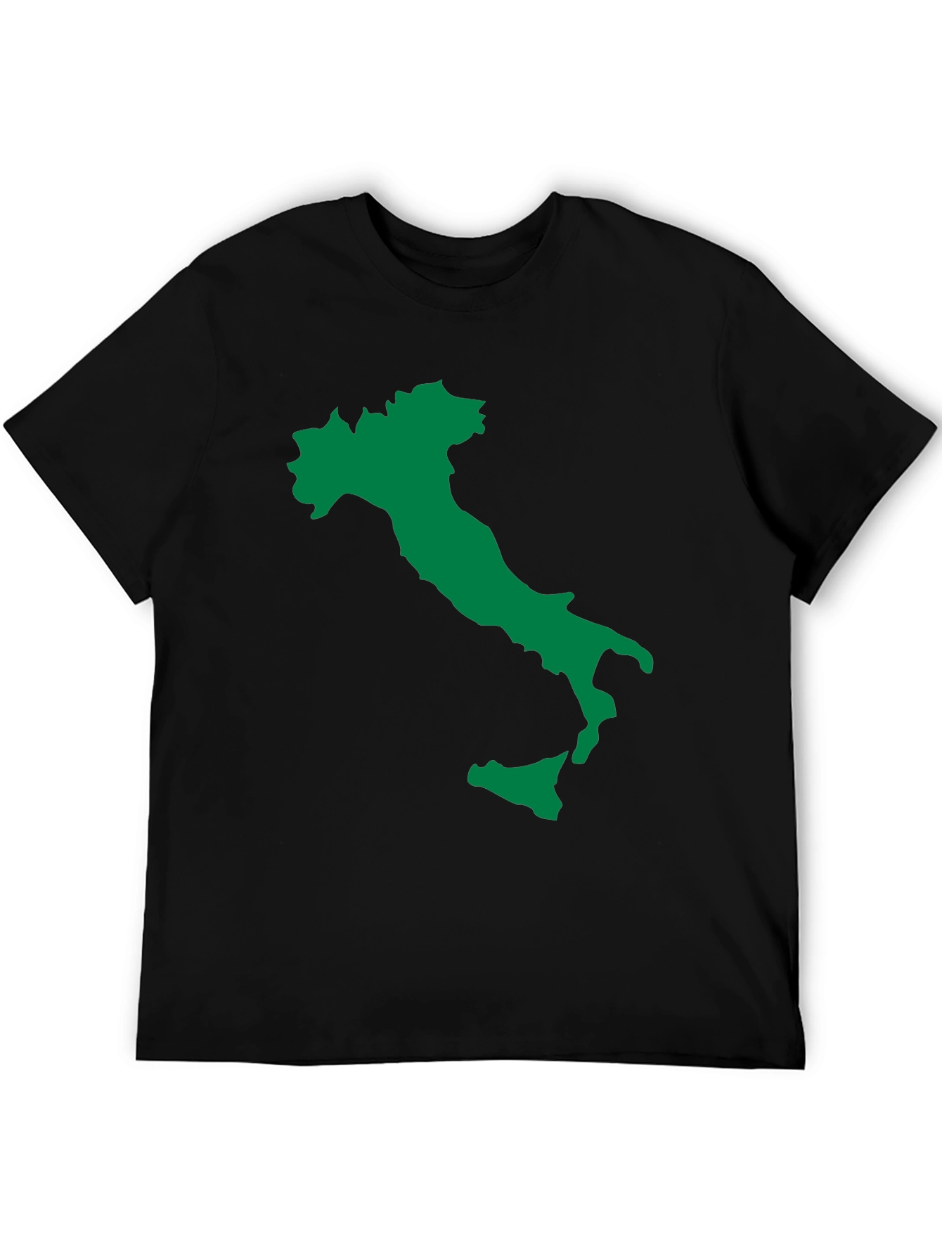 Italy Map Graphic Tee - Black