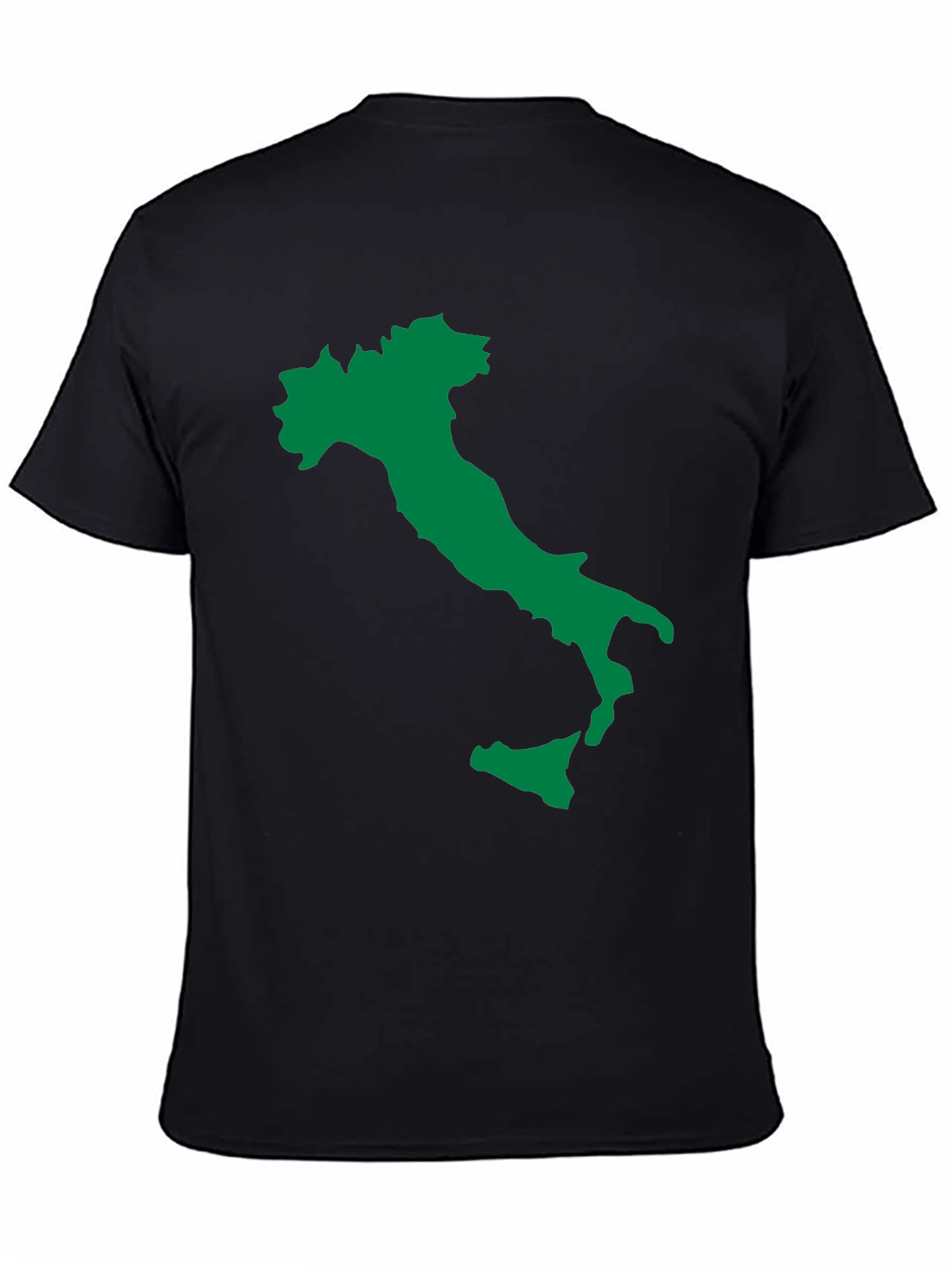 Italy Map Graphic Tee - Black