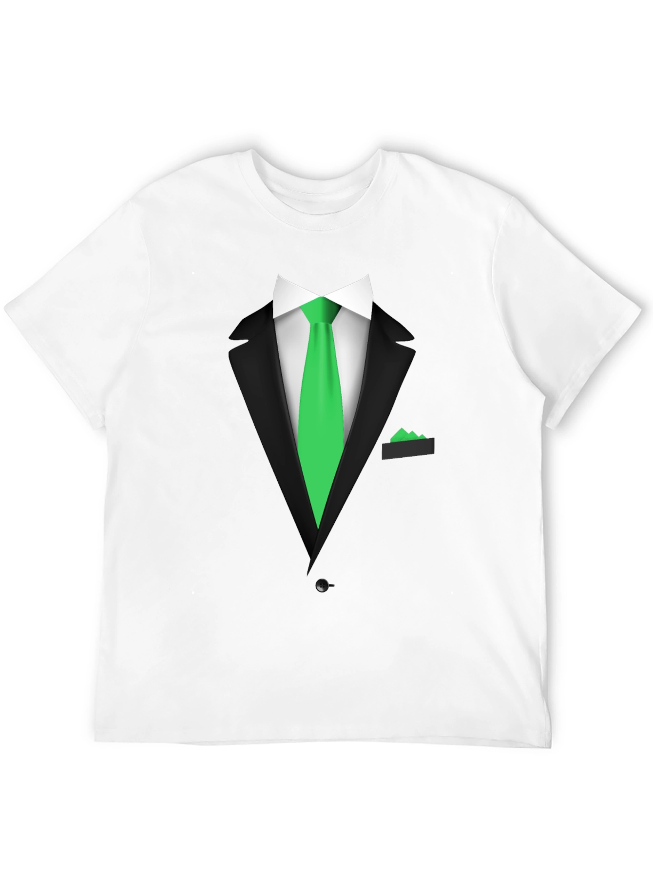 Formal Suit Graphic Tee - Novelty Print