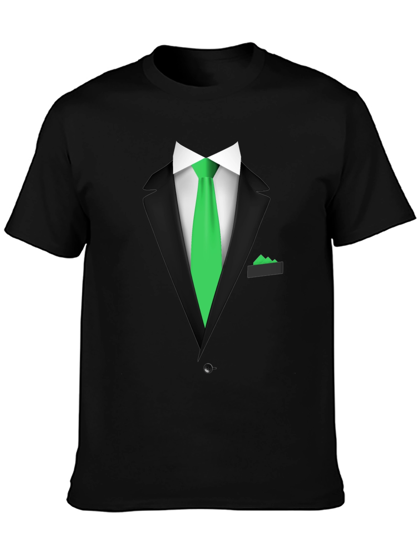 Formal Suit Graphic Tee - Novelty Print