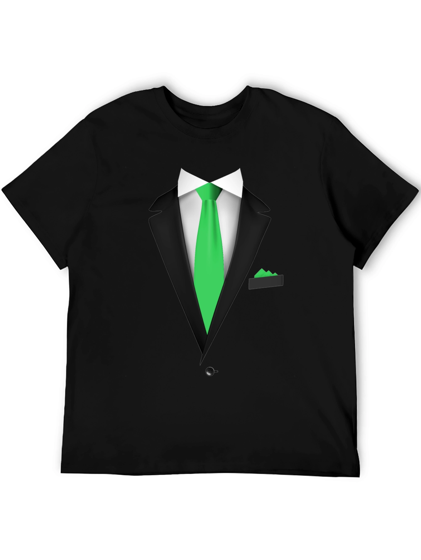 Formal Suit Graphic Tee - Novelty Print